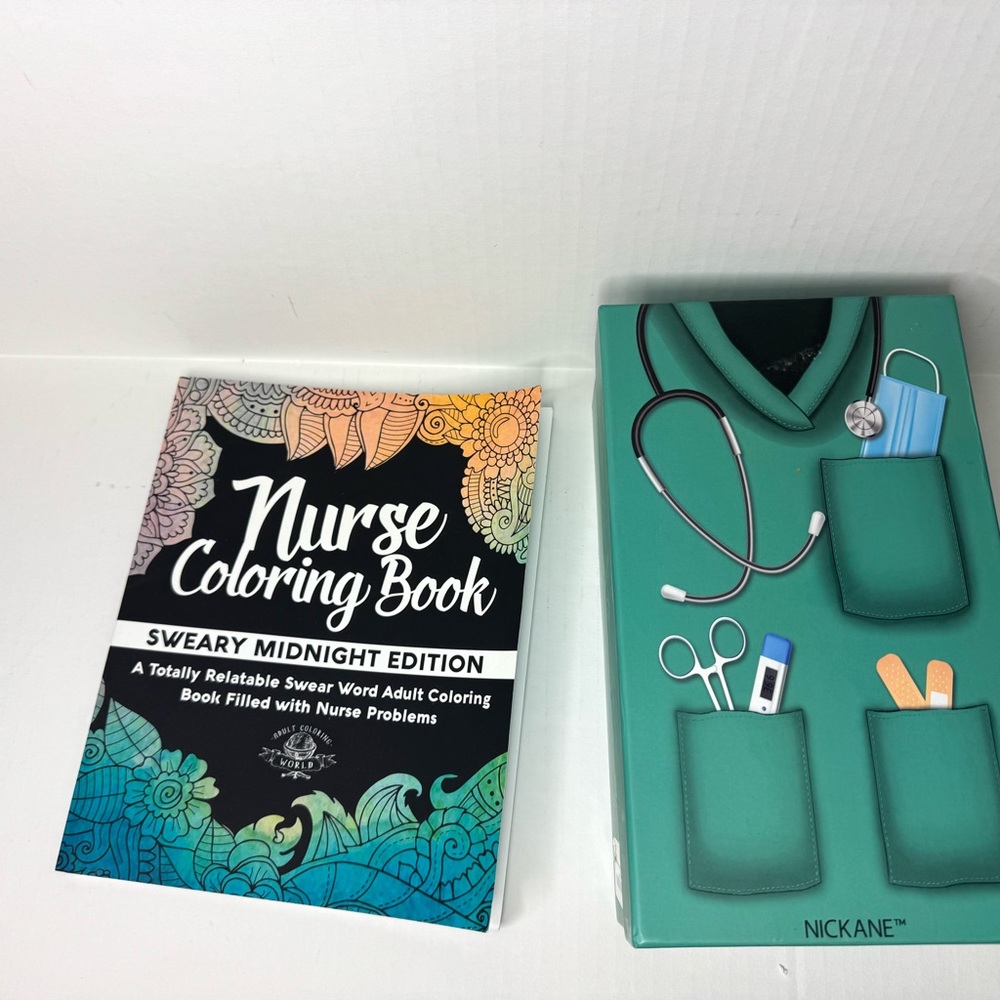 Nurse Coloring‎ Book and Before Patients, After Patients Drinking  Set